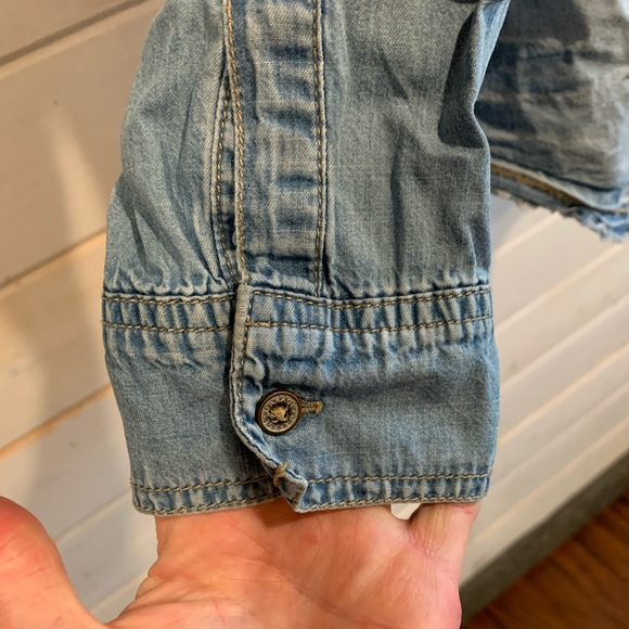 Garage | Light Denim Button Up Long Sleeve - Picture 2 of 7